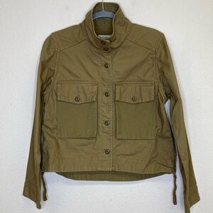 REI Cooperative Cotton Canvas Utility Fatigue Outdoor Jacket Women's Small